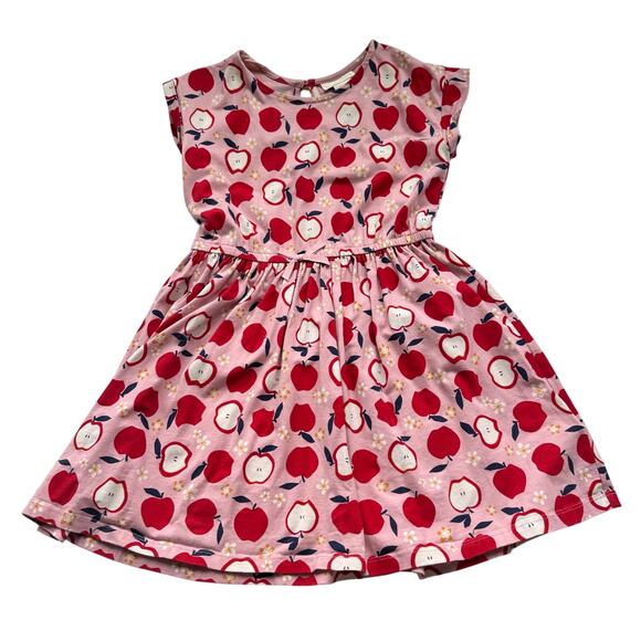 CYNTHIA ROWLEY Apple Print Dress - Size 7-8 Years - Picture 1 of 4